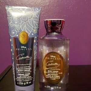 Cinderella Bath & Body Set Cream And Wash! Disney Collection! Discontinued! HTF